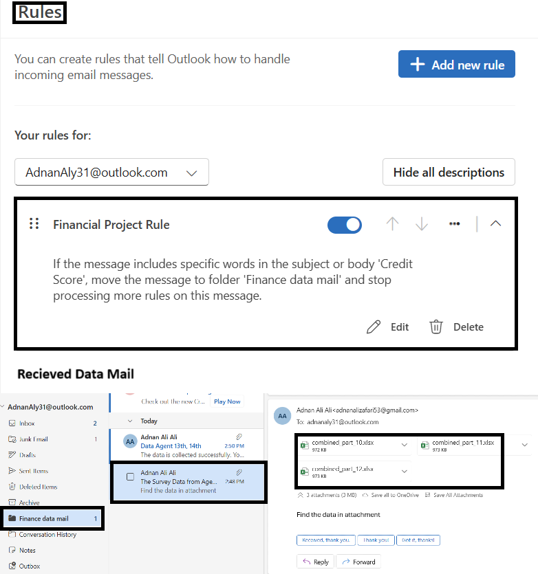 Reciever Mail
